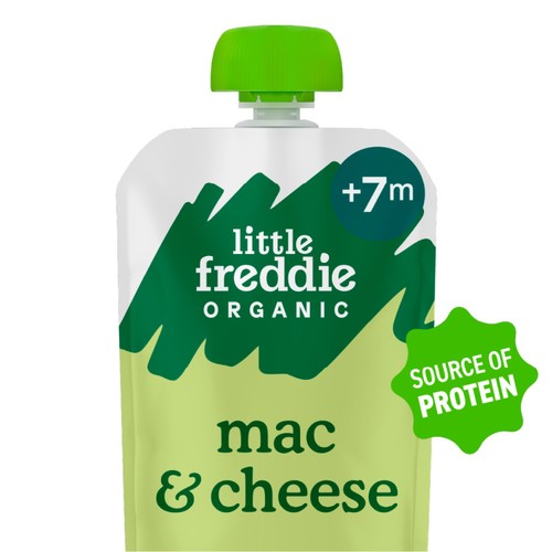 Little Freddie Organic Mac & Cheese, Broccoli & Cauliflower Pouch 6m+ thumbnail 2