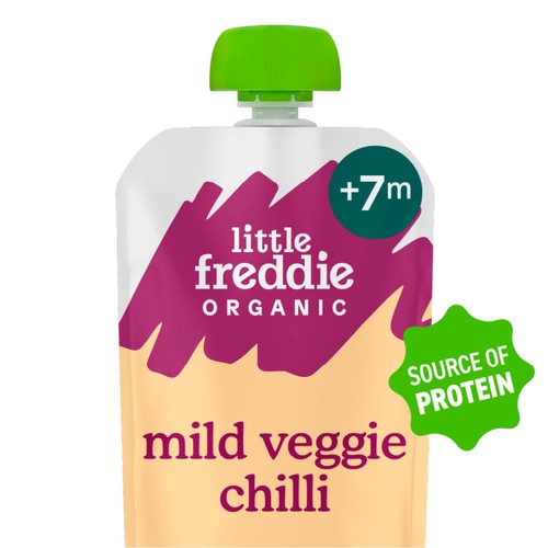 Little Freddie Organic Veggie Chilli, Beans & Lentils Baby Food Pouch 6m+ thumbnail 2
