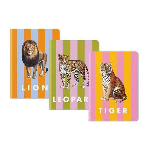 Ohh Deer 3pk Mini A5 Stitched Animal Notebooks