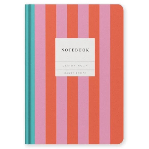 Ohh Deer A5 Hardback Candy Stripe Notebook