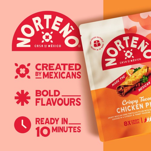 Norteno Mexican 8 Crispy Tacos Chicken Pibil thumbnail 3
