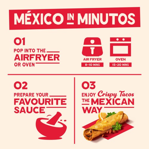 Norteno Mexican 8 Crispy Tacos Chicken Pibil thumbnail 4