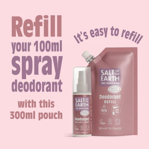 Salt of the Earth Natural Deodorant Spray Refill Lavender & Vanilla thumbnail 6