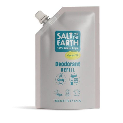 Salt of the Earth Natural Deodorant Spray Refill Unscented
