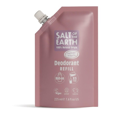 Salt of the Earth Natural Deodorant Rollon Refill Lavender & Vanilla