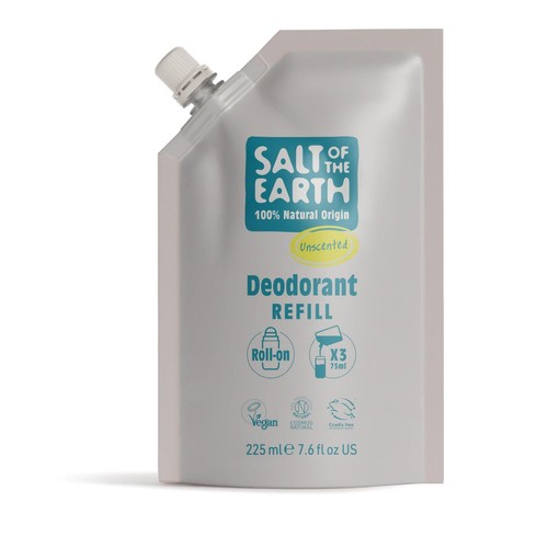 Salt of the Earth Natural Deodorant Rollon Refill Unscented