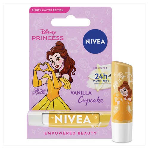 NIVEA Disney Princess Belle Limited Edition Vanilla Cupcake Lip Balm