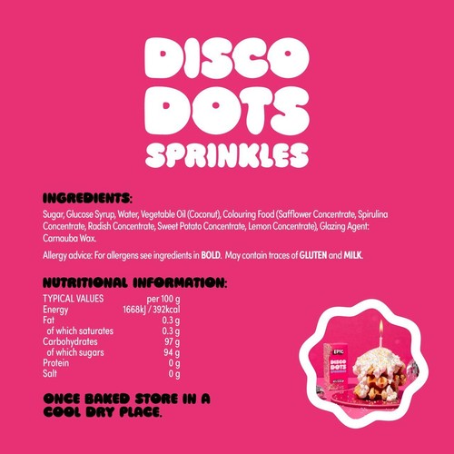 Epic Disco Dots Cake Sprinkles thumbnail 4