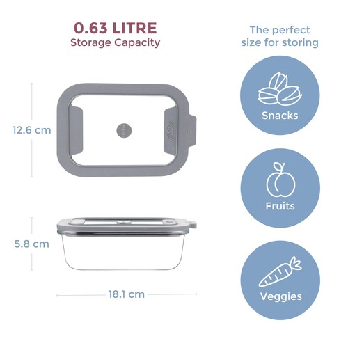 Kilner Fresh Storage Rectangle 0.63 Litre thumbnail 7