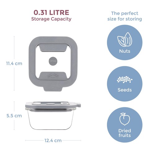 Kilner Fresh Storage Square 0.31 Litre thumbnail 8