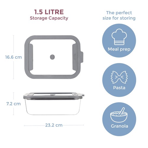 Kilner Fresh Storage Rectangle 1.5 Litre thumbnail 9