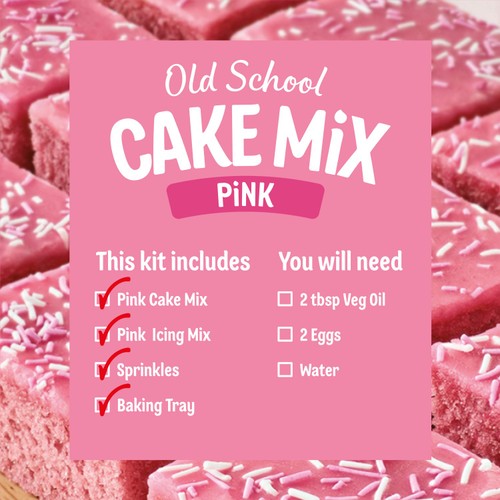 Dr. Oetker Pink Old School Traybake Mix thumbnail 3