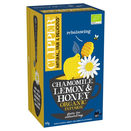 Clipper Chamomile, Lemon & Honey Organic Infusion Tea Bags thumbnail 2