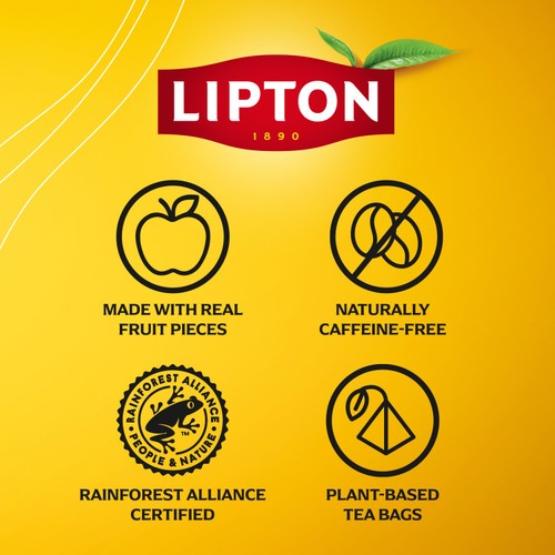 Lipton Fruit Tea Lemon & Ginger Refresh Tea Bags thumbnail 9