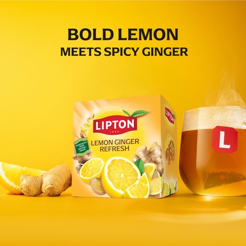 Lipton Fruit Tea Lemon & Ginger Refresh Tea Bags thumbnail 10