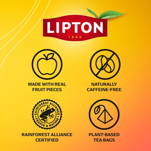 Lipton Fruit Tea Berry Bliss Tea Bags thumbnail 7