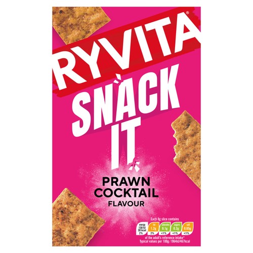 Ryvita Snack It Thins Prawn Cocktail Flatbread Snacks thumbnail 2