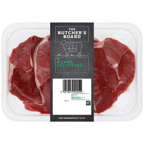 The Butcher's Board 4 Lamb Leg Steaks