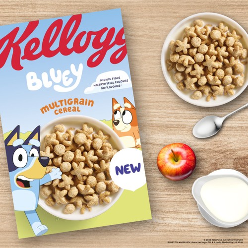 Kellogg's Bluey Multigrain Shapes Breakfast Cereal thumbnail 2