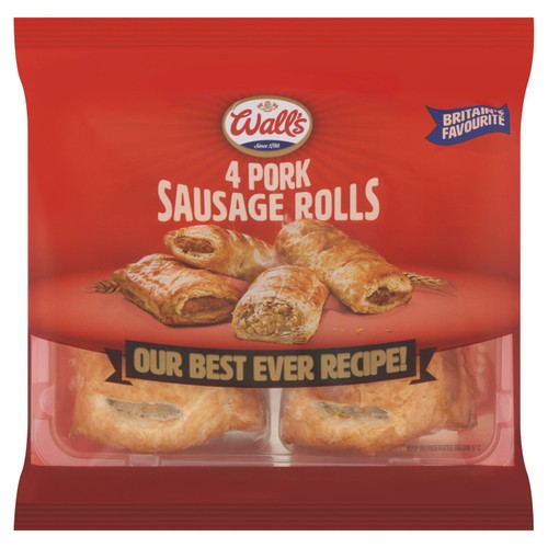 Walls 4 Pork Sausage Rolls
