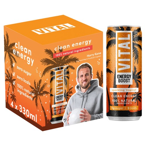 Vital Drinks Natural Energy Sparkling Tropical