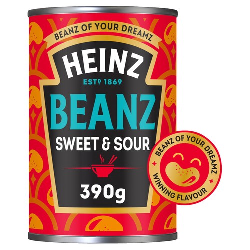 Heinz Tinned Baked Beans Sweet & Sour thumbnail 2