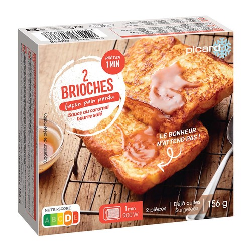 Picard - 2 French Toast Brioches With Caramel Sauce