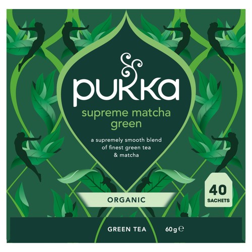 Pukka Organic Supreme Matcha Green x40 Herbal Tea Bags thumbnail 2