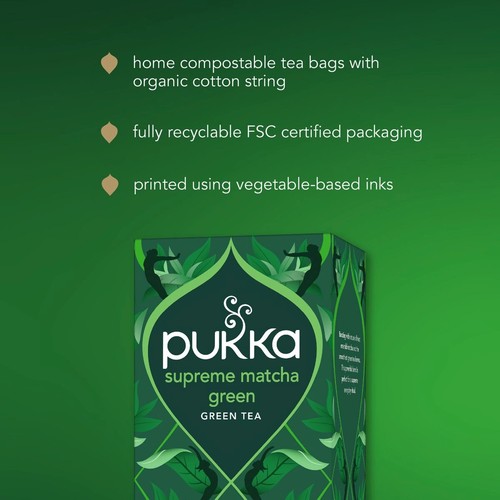 Pukka Organic Supreme Matcha Green x40 Herbal Tea Bags thumbnail 5