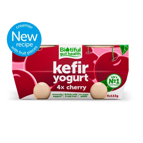 Biotiful Multipack Kefir Yogurt Cherry