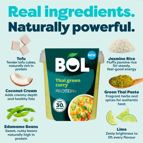 BOL Thai Green Lentil Curry Power Pot Protein+ 450g thumbnail 4