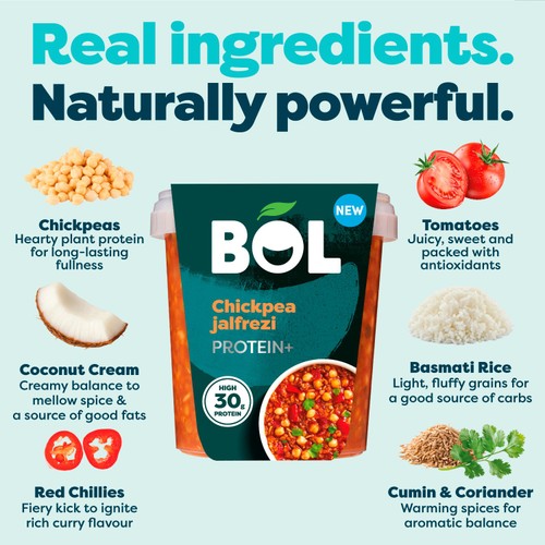 BOL Chickpea Jalfrezi Power Pot Protein+ 450g thumbnail 4