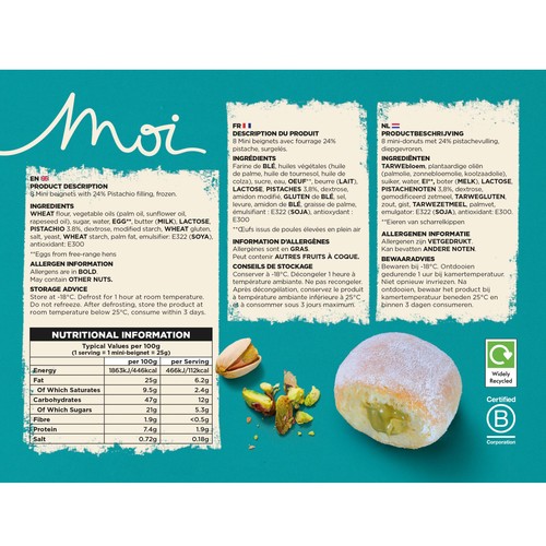 MOI Pistachio filled Mini Beignets thumbnail 2