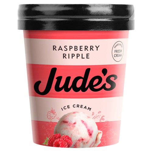 Jude's Raspberry Ripple Ice Cream