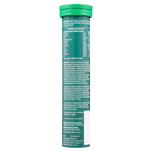 Holland & Barrett Vit B, C, Magnesium & Zinc Vegan Effervescents thumbnail 2