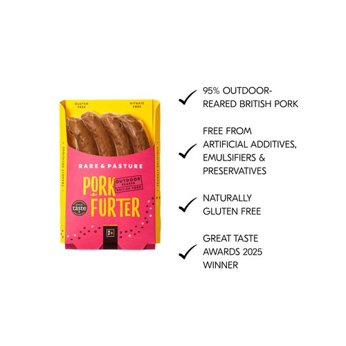 Rare & Pasture Porkfurter Hot Dog thumbnail 2