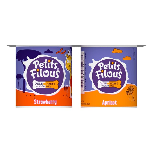 Petits Filous Kids Strawberry & Apricot Yoghurt Pots thumbnail 3
