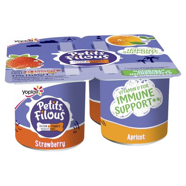 Petits Filous Kids Strawberry & Apricot Yoghurt Pots thumbnail 4