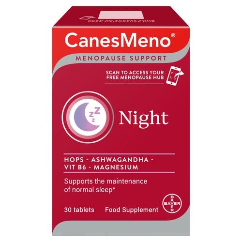 CanesMeno Menopause Support Night Food Supplement Tablets thumbnail 2