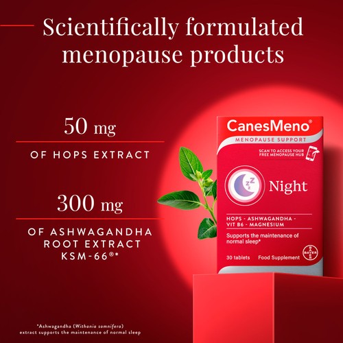 CanesMeno Menopause Support Night Food Supplement Tablets thumbnail 6