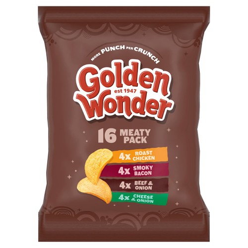 Golden Wonder Meaty Crisps Multipack