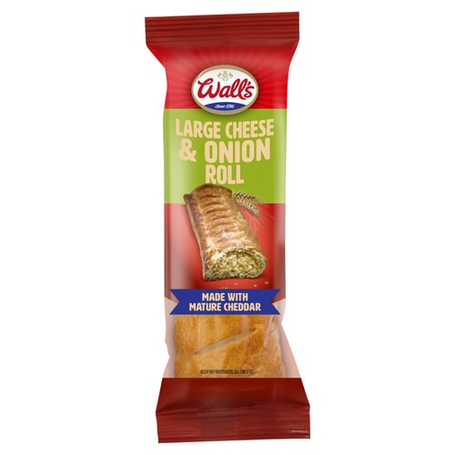 Walls Large Cheese & Onion  Roll