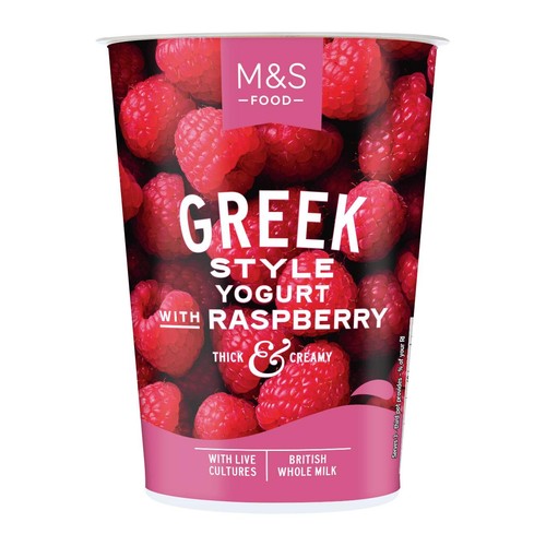 M&S Greek Style Yogurt With Raspberry thumbnail 2