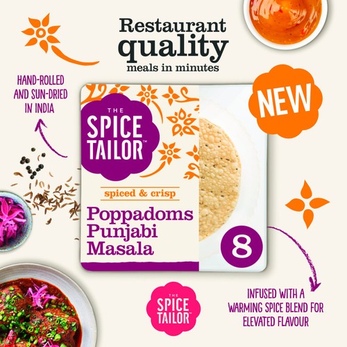 The Spice Tailor Punjabi Masala Ready to Eat Poppadoms thumbnail 2