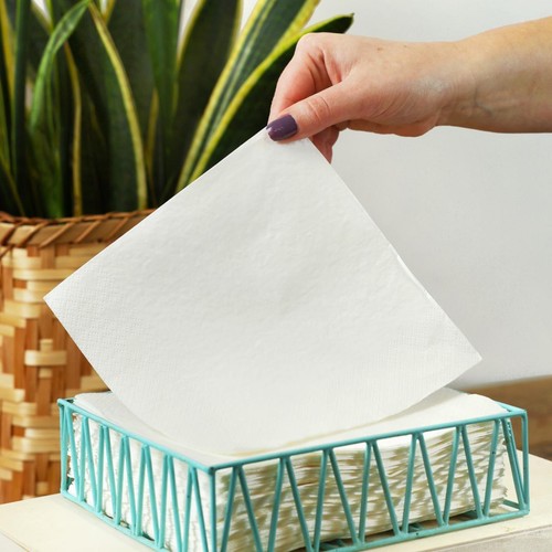 Table Kind Eco Bulk Pack 100 White Paper Napkins 33cm thumbnail 4