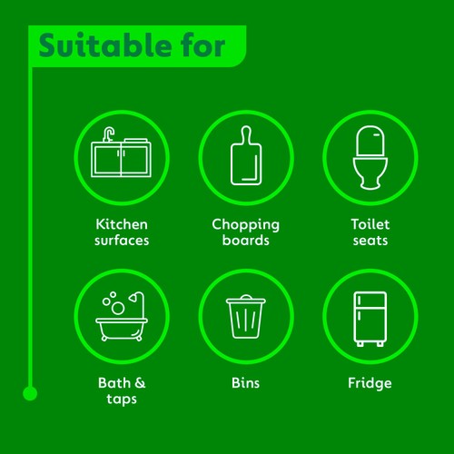 Dettol Antibacterial Biodegradable Multi Surface Cleansing Wipes, 4x110 thumbnail 3