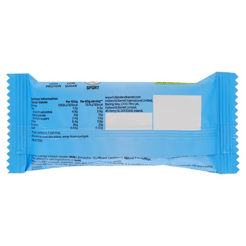 H&B Precision Engineered Protein Bar White Chocolate Cookies & Cream thumbnail 2