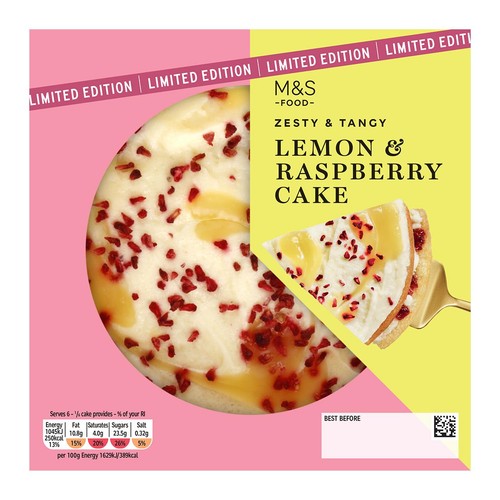 M&S Lemon & Raspberry Cake thumbnail 2