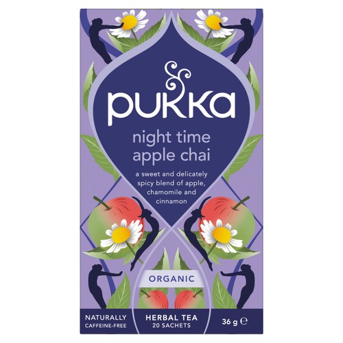 Pukka Herbs Organic Night Time Apple Chai 20 Herbal Tea Bags thumbnail 2