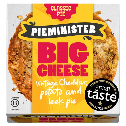 Pieminister Big Cheese Pie with Vintage Cheddar, Potato & Leek